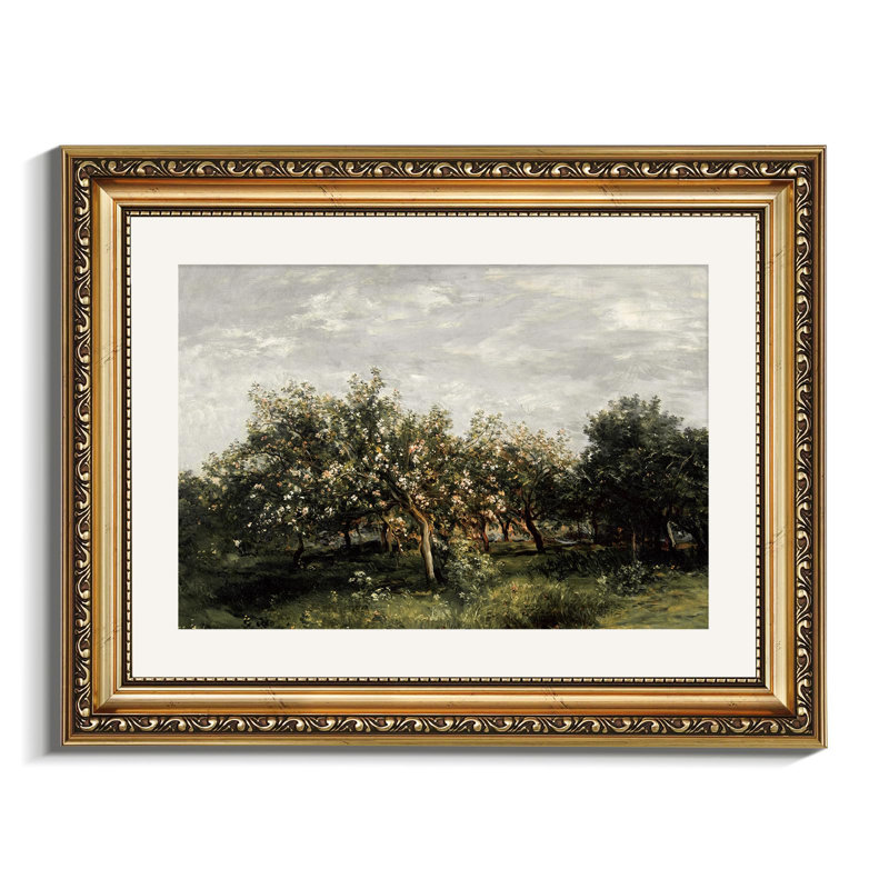 Blossom Fruit Tree Gold Framed Wall Art