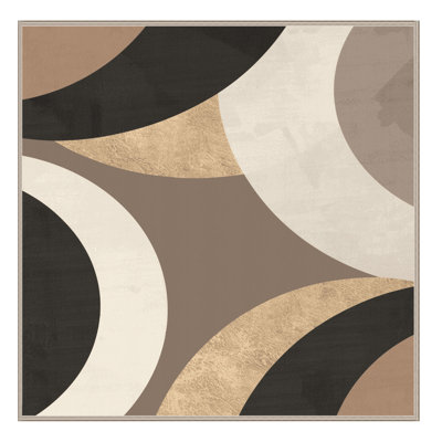 Machine Washable Bensonhurst Art Deco Arc Rug in Gray – Beige Binding