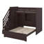 Lit superposé simple / double avec marches de rangement, garde-robe intégrée, ports USB et éclairage-1686545540