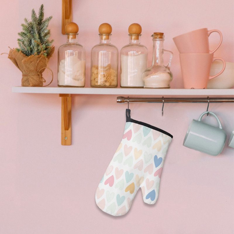 Simple Romantic Flow Oven Mitt Cotton Twill