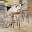 Tabouret en bois et métal DENALI INDUSTIAL