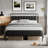 Bed Frame Leather Upholstered Headboard-987541586