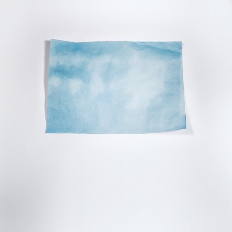 Sky Blue On White Print by Scott Norris, 21.25" H x 17.25" W x 0.875" D