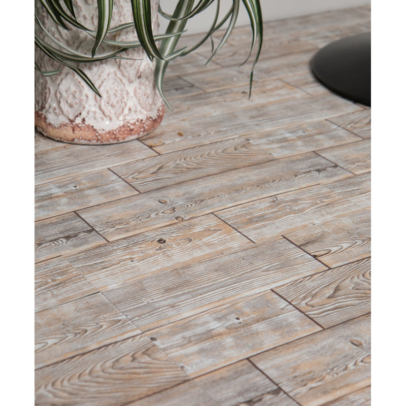 Meeks Planks Peel and Stick Vinyl 30 x 30cm PVC Mosaic Tile in Beige