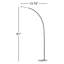 Lampe sur pied arquée à DEL 91 po Esmerelda-877198223-877198256