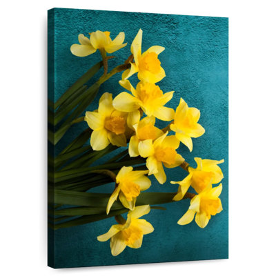 Jonquilles Harnek sur sarcelle