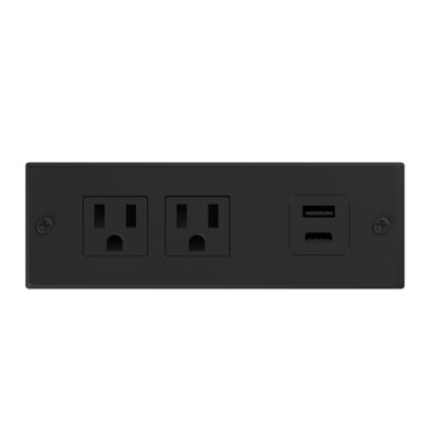 (Set of 2)Nightstand with Fast USB C Charging Station