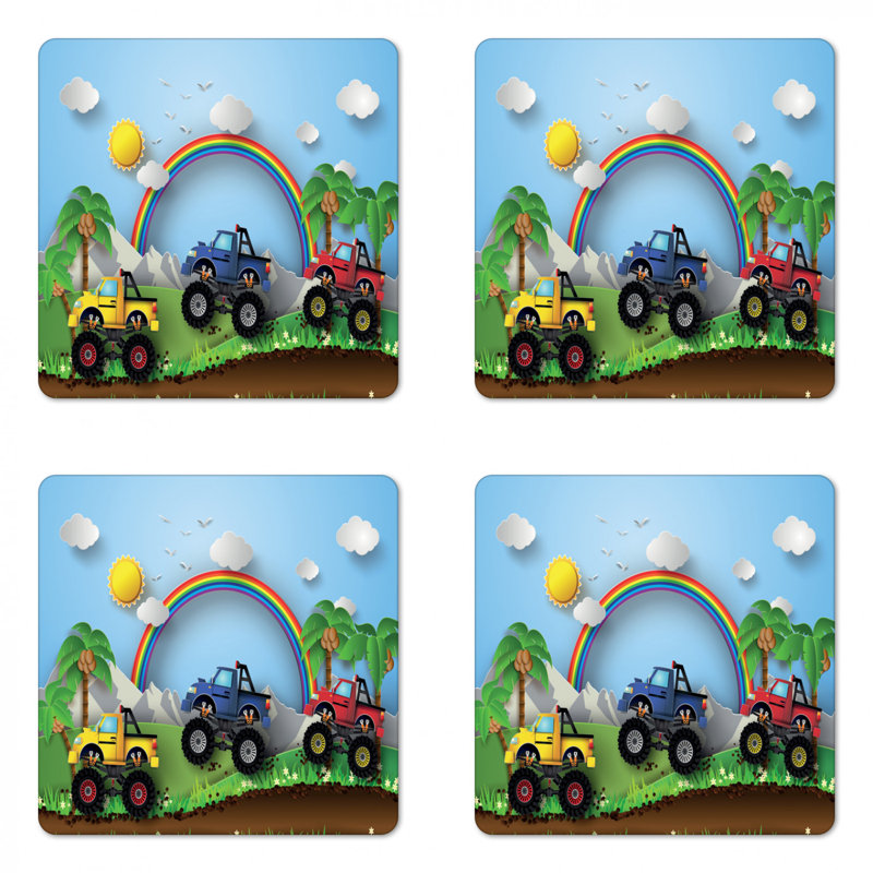 Sous-verre monster truck