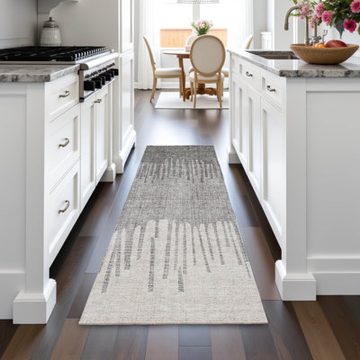Machine Washable Indoor/Outdoor Bernadette ACN2135 Striped Rug