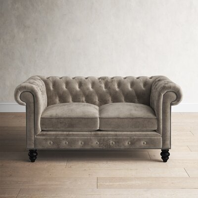 Ophelie 66"" Rolled Arm Chesterfield Loveseat -  Birch Lane™, 26F2F02FA1A74F67999120EC2E22A60F