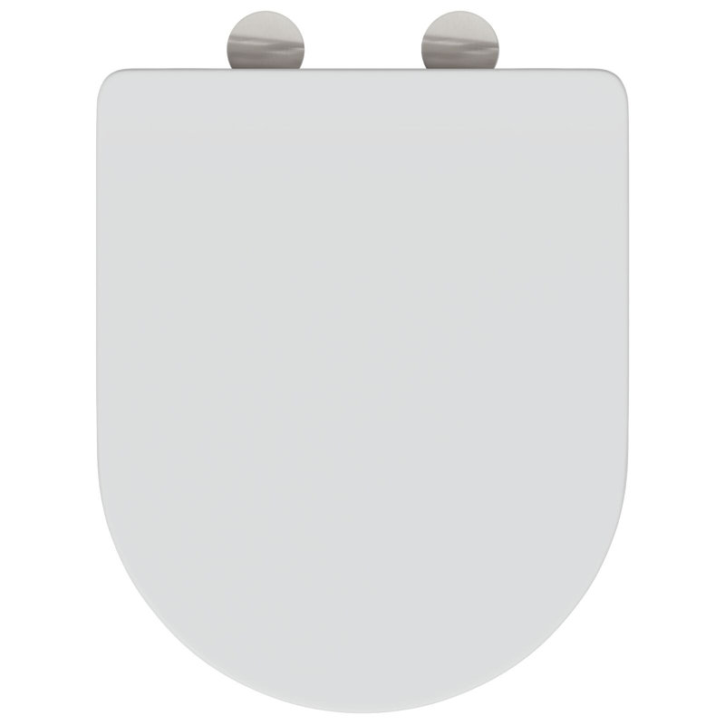 vidaXL Toilet Seat White 14.17 x 16.1-18.50 x 1.34 in Duroplast, White