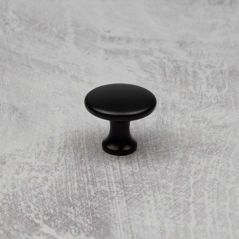 30mm Button Knobs in Multiple Finishes, Matte Black