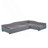 Upholstered Double Twin Size Daybed With Trundle And Drawer, Day Bed-1186291084