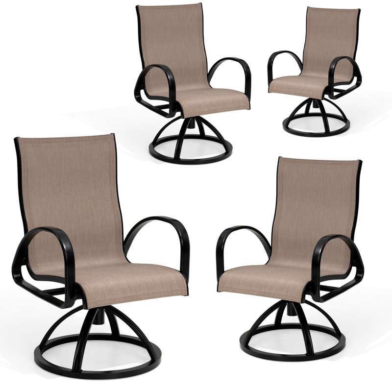 Fauteuil de salle à manger Sunbrella, Brun