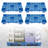 4Pcs Pallets, Moisture-Proof Floor Pallet, Breathable Grid Pallets