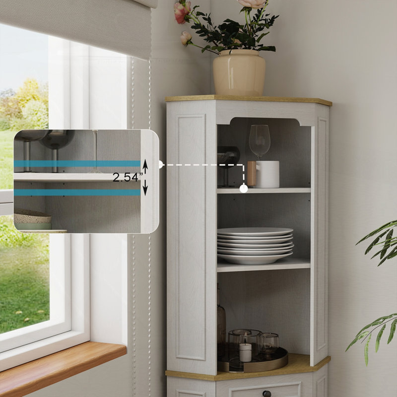 Armoire de rangement sur pied autoportante avec 1 porte