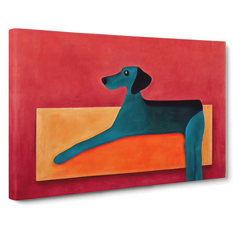 Dog Abstract Art Vol.4 - Wrapped Canvas, 40cm H x 60cm W x 3cm D