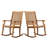 Danni Teak Outdoor Rocking Chair (Set Of 2)