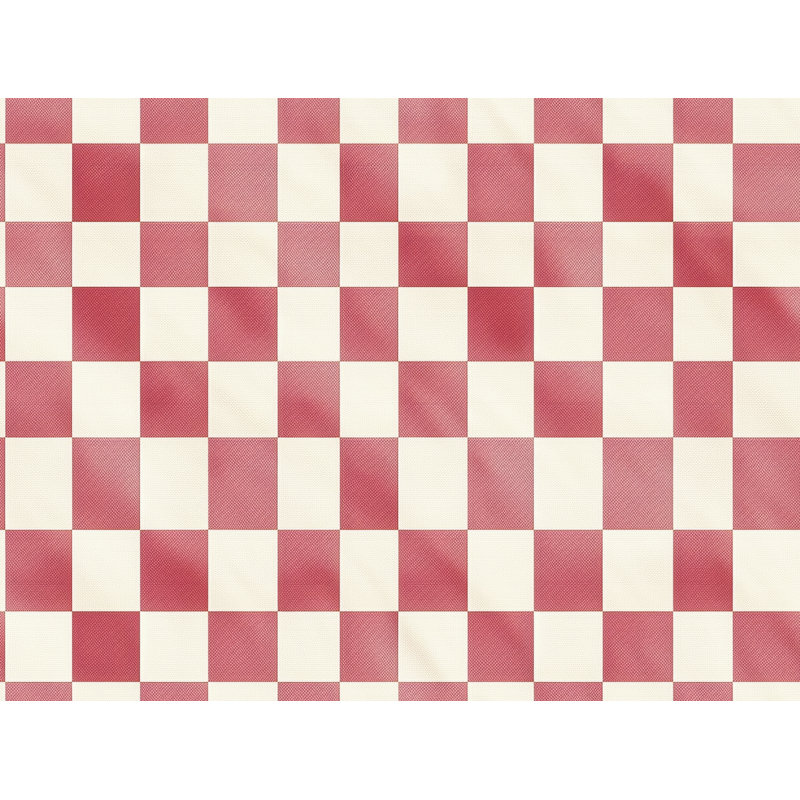Checkered Comforter, Queen Comforter, Red/White Checkered