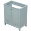 Meuble-lavabo moderne, 76 cm, base de meuble-lavabo avec tablette pratique de 76 cm - Bois massif, multifonctionnel avec portes et tiroir, étagère réglable, autoportant, assemblage requis