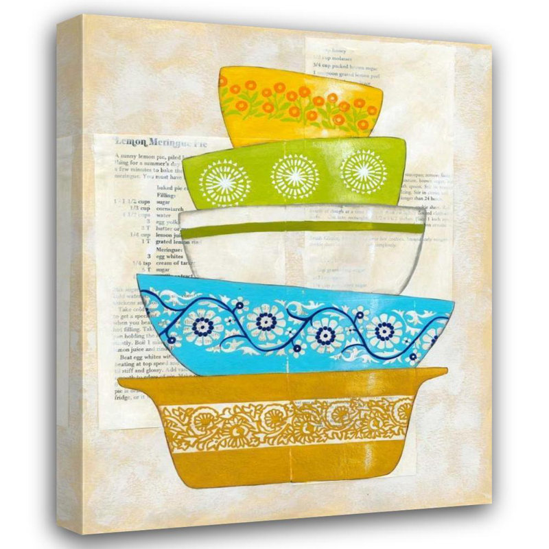 Art sur toile tendue Red Barrel Studio® Zarris, Chariklia, Retro Ware IV, H 45 po x l 36 po