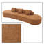 Canapé modulaire rembourré en tissu éponge incurvé moderne sans cadre Modern Minimalist-439644382