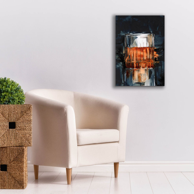 Toile épique Graffiti «Bourbon Glass 3» par Ethan Harper, 18 po x 26 po
