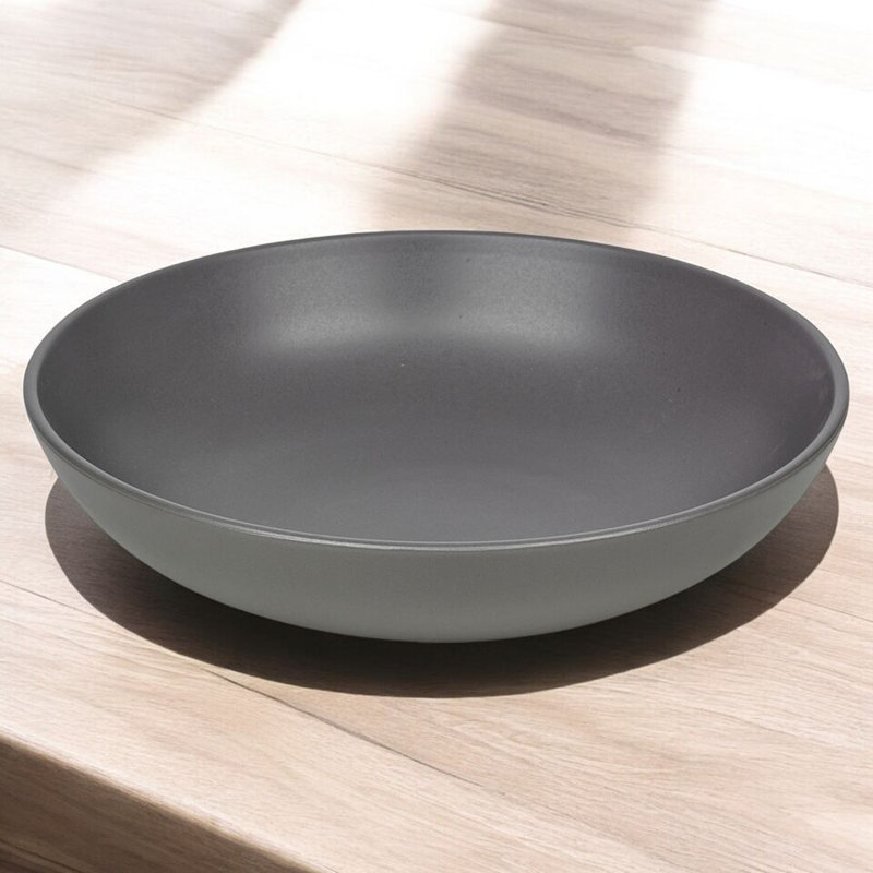 17 Stories Ceramic Serving Bowl, Grey