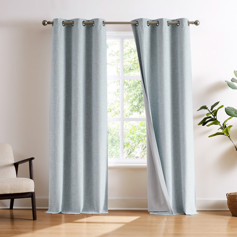 Brookstone Percy Blackout 2-Panel Window Curtain Set, 38" x 84"