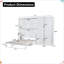 Grand lit escamotable mural avec garde-robe blanc: Maximisez l'espace et améliorez votre sanctuaire-2105180622