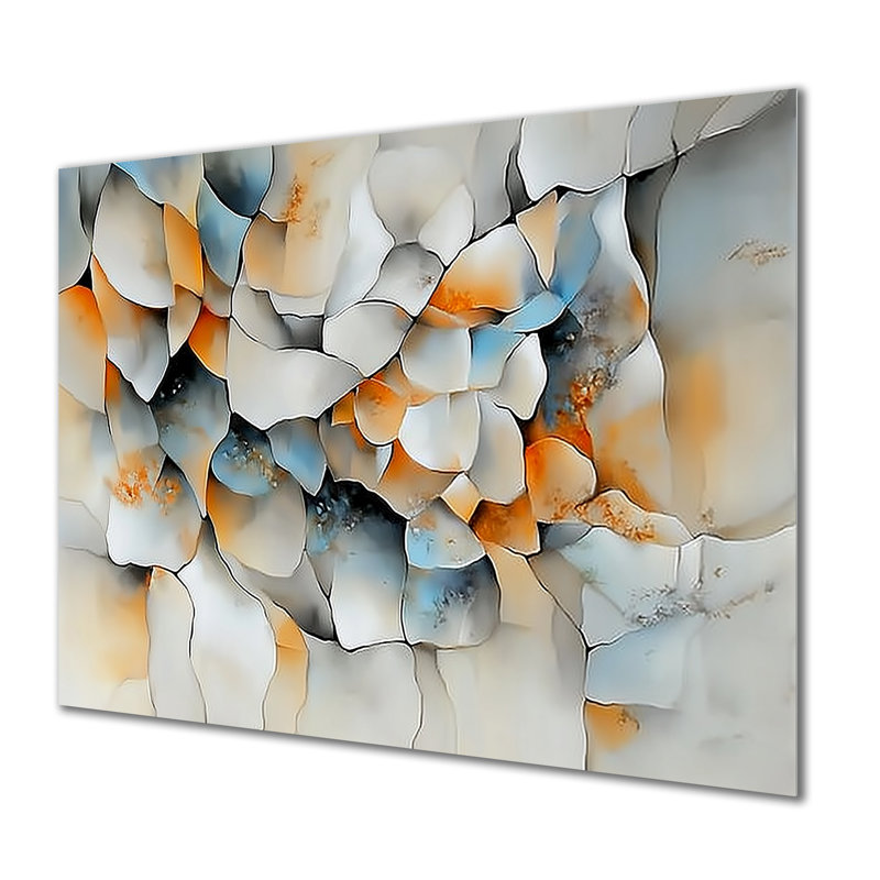«Blue Botanical Exploration I - Botanicals», impression sur métal, H 12 po x l 20 po x P 0,84 po