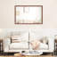 Très grand miroir mural de salle de bain 48 po x 32 po avec cadre en aluminium de couleur noyer, vue dégagée, suspension verticale ou horizontale, preuve, surdimensionné de 48 po x 32 po pour salle de bain-732337967-732337966