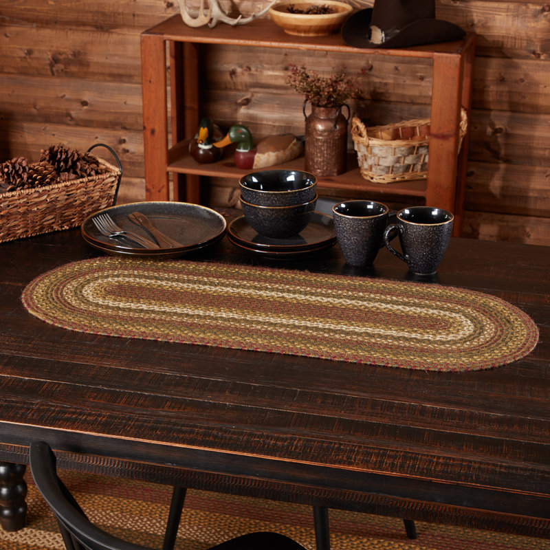 Annabelle Striped Oval Table Runner, Oval 1'1" x 3'