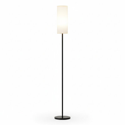 Floor Lamps For Living Room, 64" Modern Floor Lamp With Remote Control And Stepless Dimmable Colours Temperature & Brightness, Standing Lamps For Living Room Bedroom Office, 9W Bulb Included