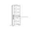 Lanham 220.7 cm H x 86.7 cm W Standard Bookcase