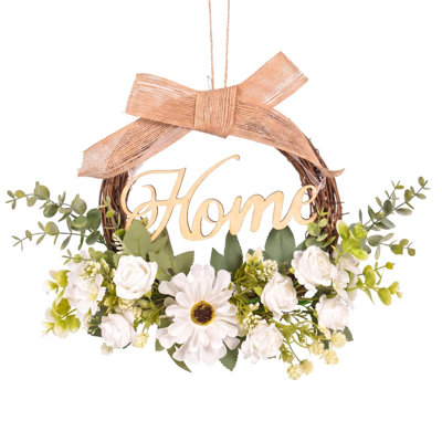 Couronne blanche 16 pouces pour porte d'entrée