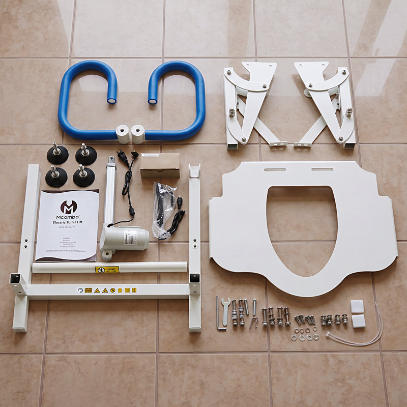 Bathroom Safety Electric Toilet Lift with Padded Handles