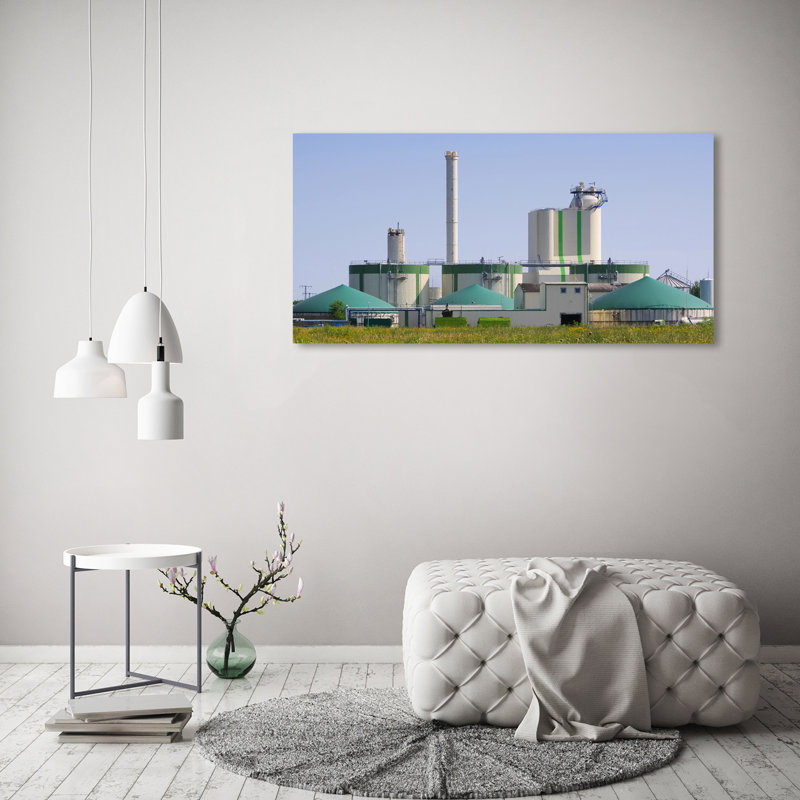 The Biogas Plant - Wrapped Canvas Print, 60cm H x 120cm W