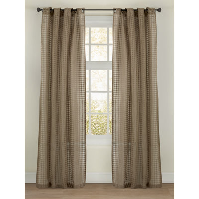 Check Sheer Curtain