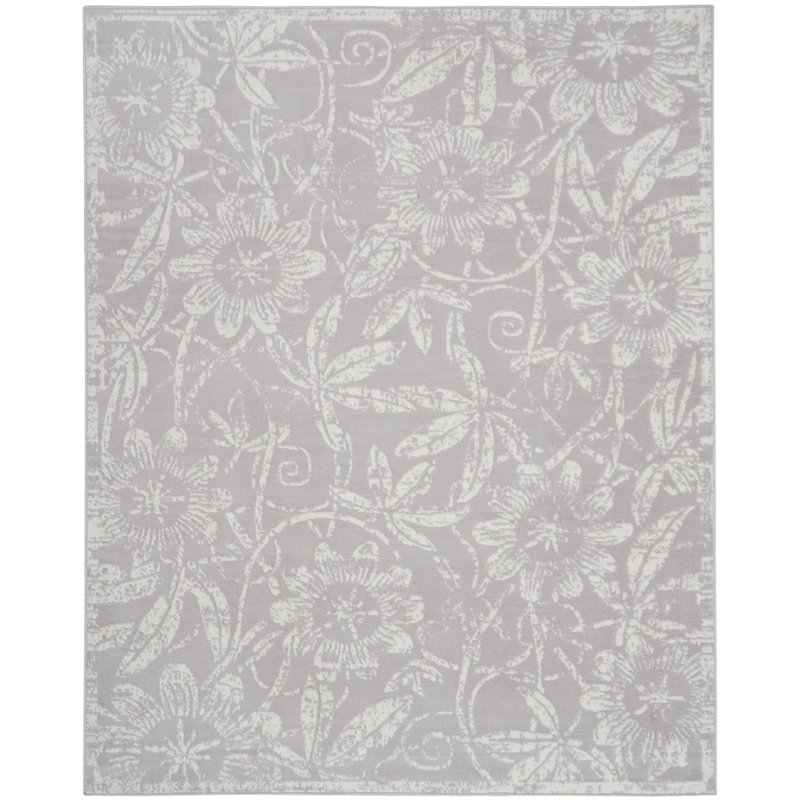 Floral Indoor Rug, Rectangle 8' x 10'
