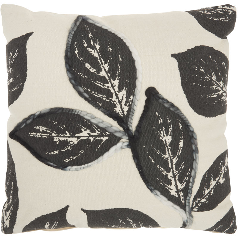  Square Pillow Cover & Insert, Charcoal