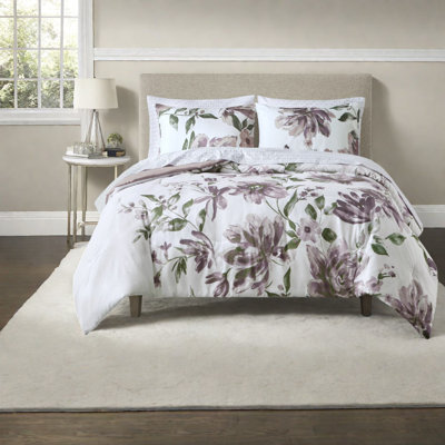 Ensemble de literie, polyester à motif floral moderne pour la maison