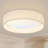 Modern Linen LED 13 Inch Ceiling Light Fixture With 24W 5CCT, Set Of 2, Flush Mount Low Profile Room Lamp, Dimmable Minimalist Lighting For Bedroom, Kitchen, Hallway, Closet, Entryway, 2 Pack