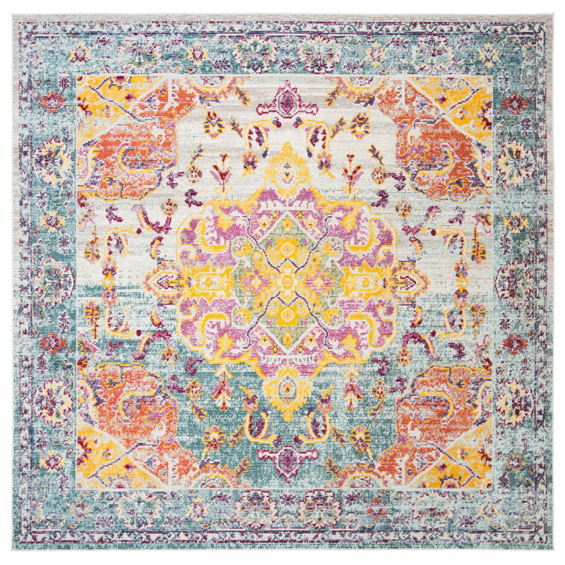 Haneul Performance Oriental Rug, Square 7'