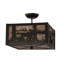 3 - Light Semi Flush Mount