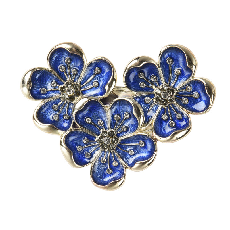 Trio Napkin Ring Gift Box, Blue