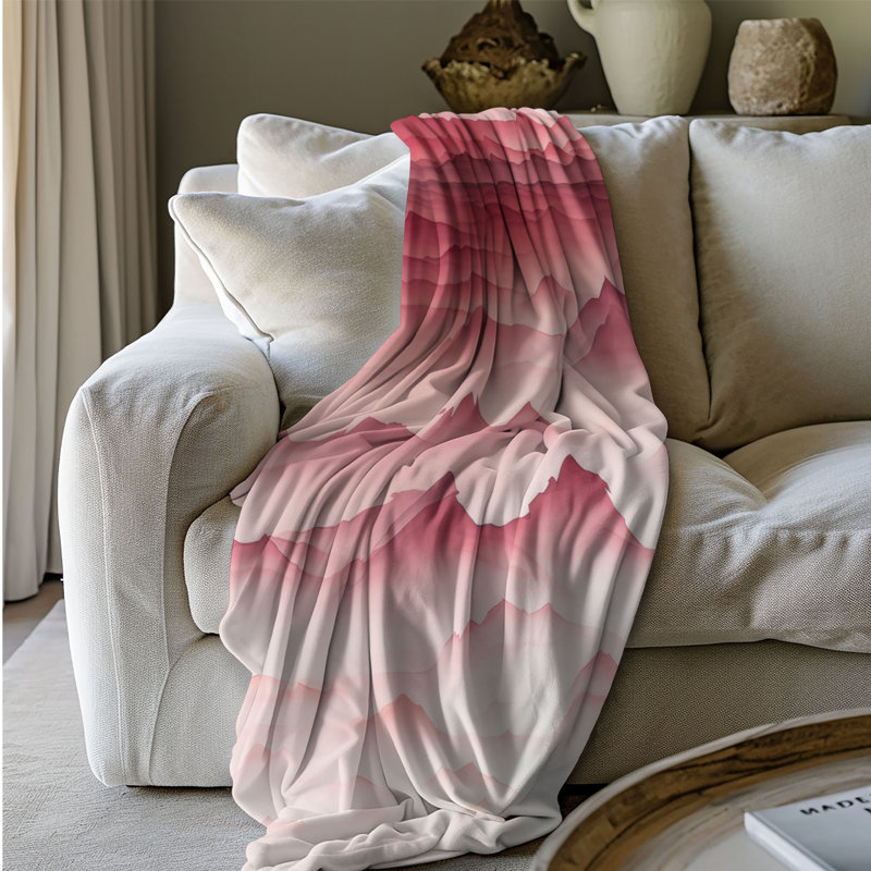 Couverture romantique en sherpa 1 pièce, Lit simple
