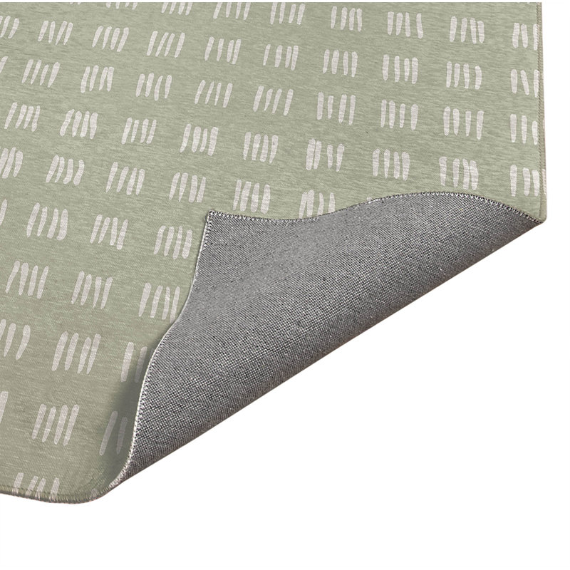 Dash Lightweight Non-Slip Kitchen Mat, Light Green, Rectangle 3' x 5'