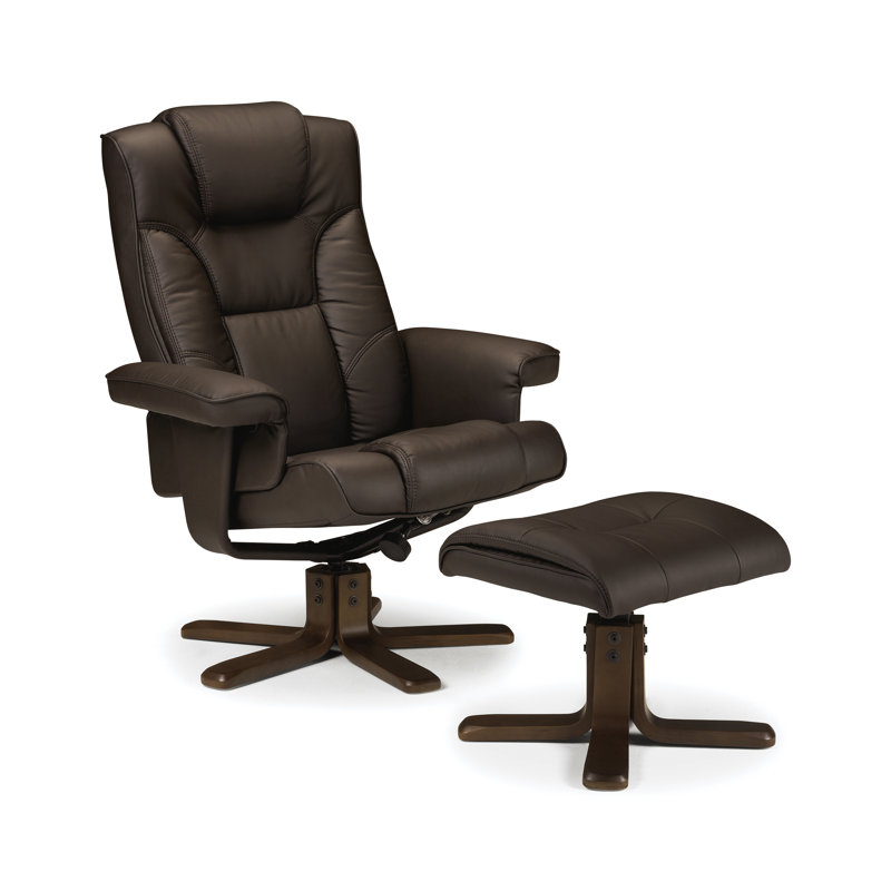 Guillot 83cm Wide Swivel Standard Recliner, Brown