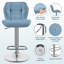 color Height Adjustable Modern Faux Leather Swivel Bar Stools-661556825